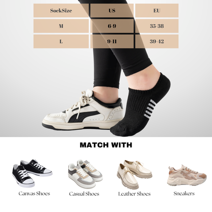 No Show Socks Womens Cushioned Low Cut Invisible Footies, 6 Pairs Running Athletic Gym Ankle Women Socks